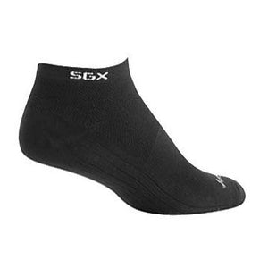 SockGuy - SGX 1/2" Black Socks
